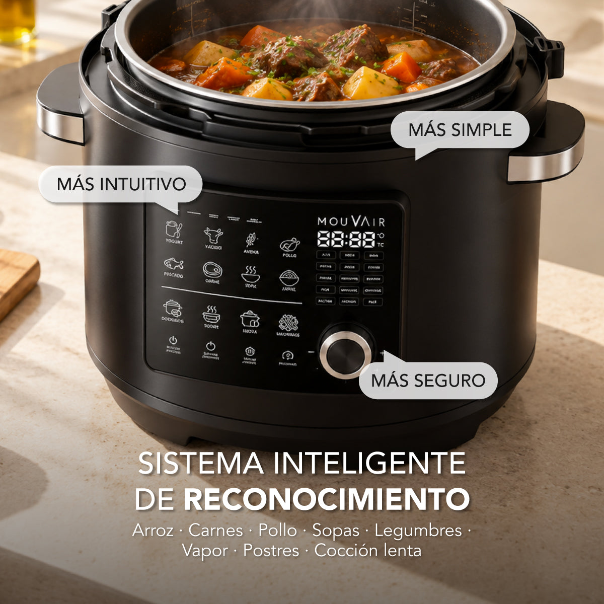 Preventa Olla Eléctrica Multifuncional Mouvair Cook 8L