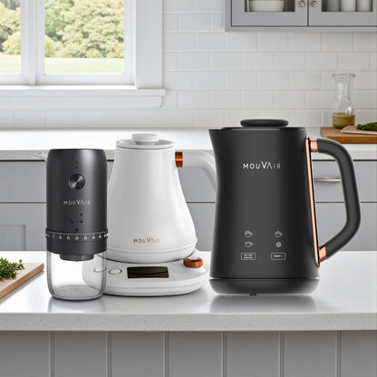 Pack cafetero Hervidor + Molinillo + Espumador