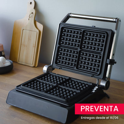 Preventa Plancha Eléctrica Iron Chef 3 en 1: Waflera, Sandwichera y Grill