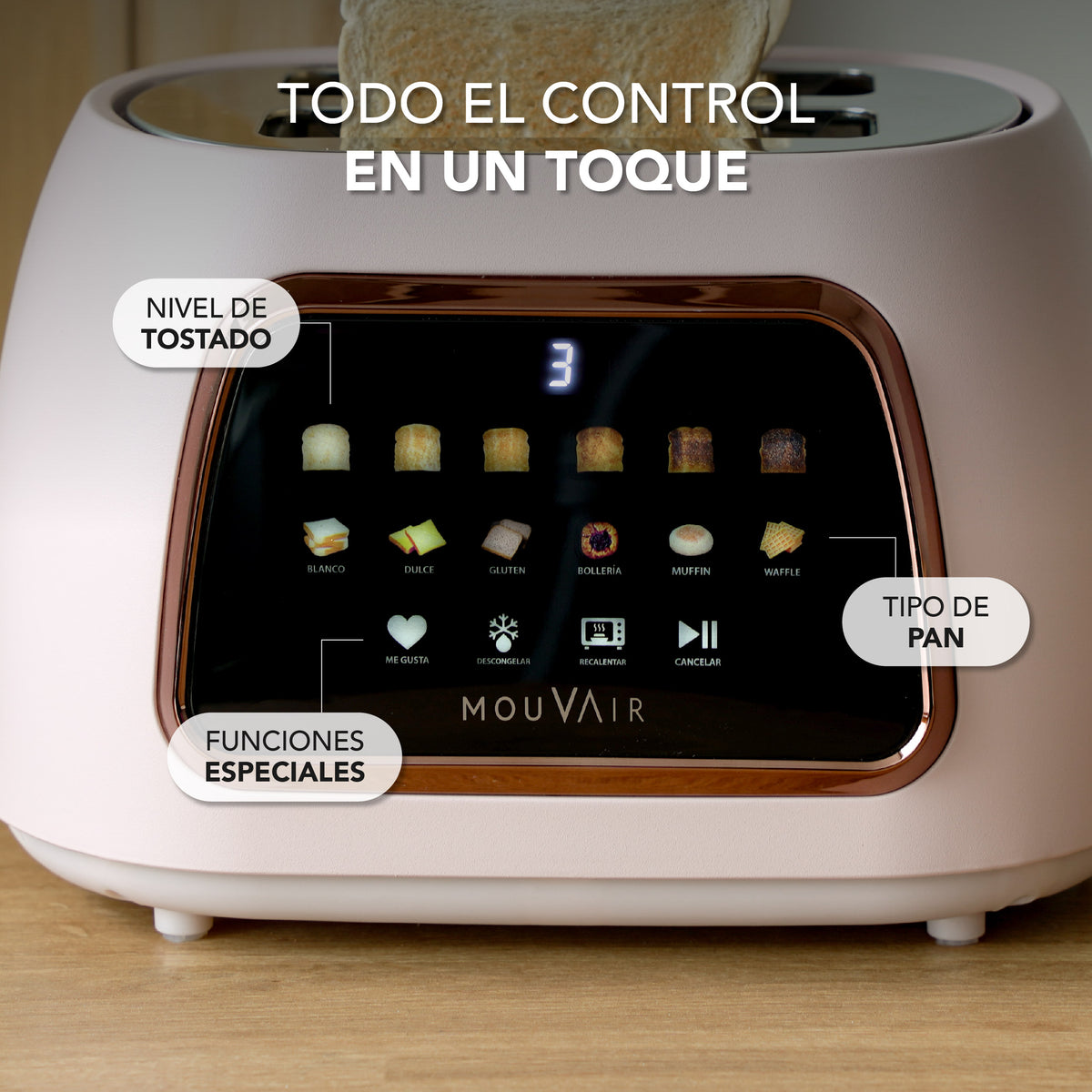 Preventa Tostadora Inteligente Mouvair SmartToast (Edición Limitada)