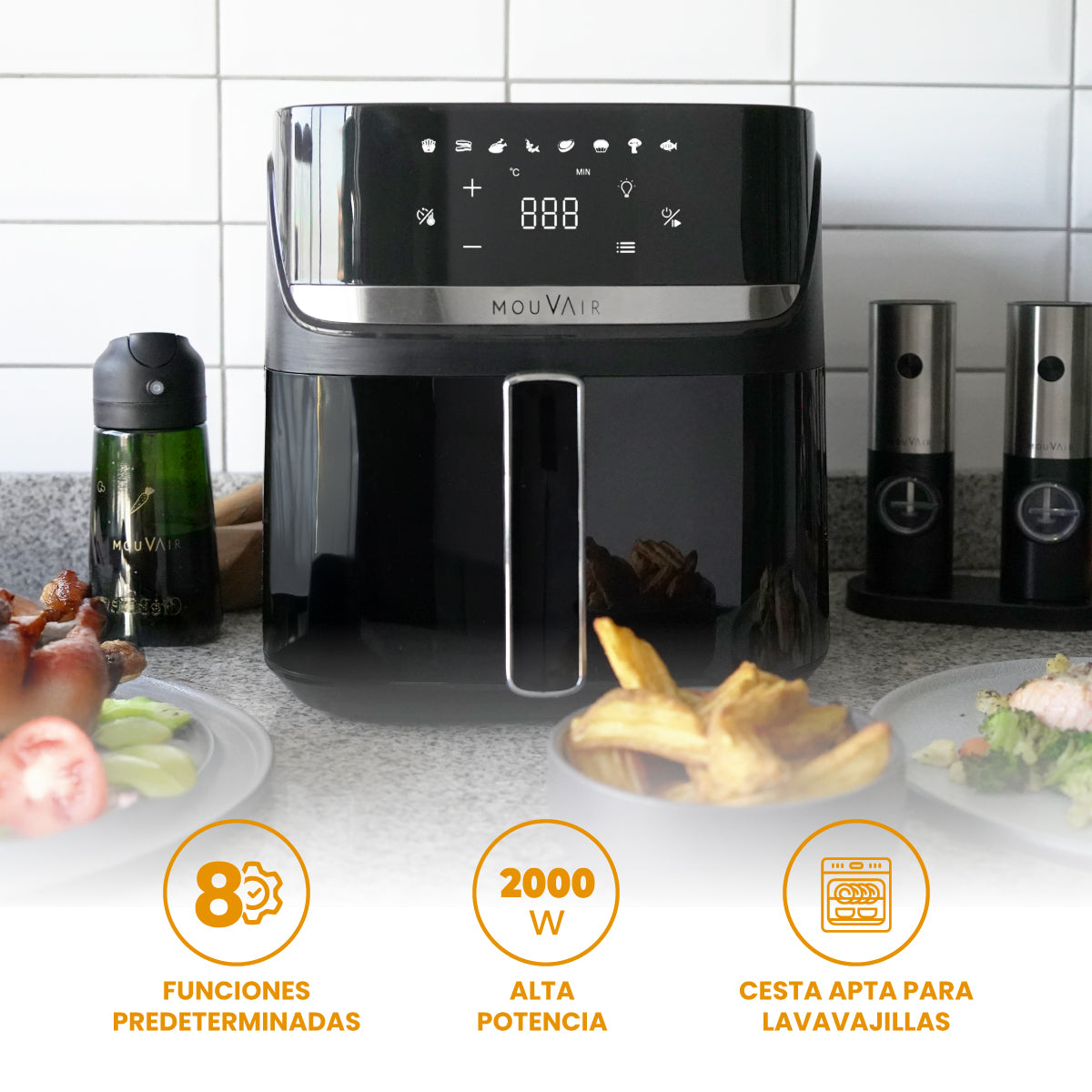 Freidora de Aire 7,6 L Mouvair Supreme