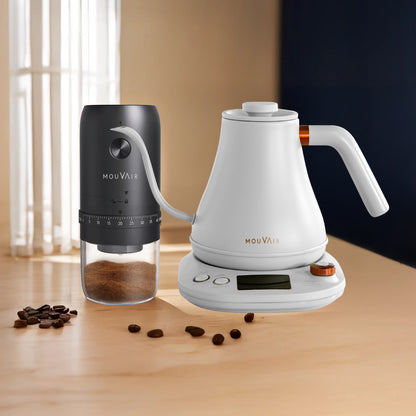 Pack hervidor inteligente + molinillo de café eléctrico