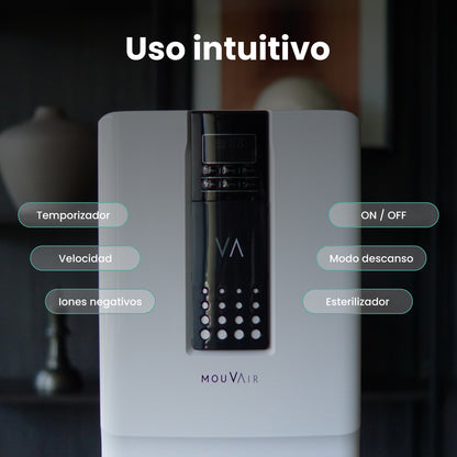 Purificador de Aire Mouvair Zen con HEPA H13 (Grado Médico)